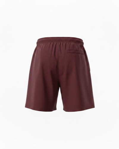 Burgundy Red Drift Shorts