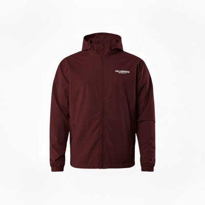 Burgundy Red Drift Windbreaker