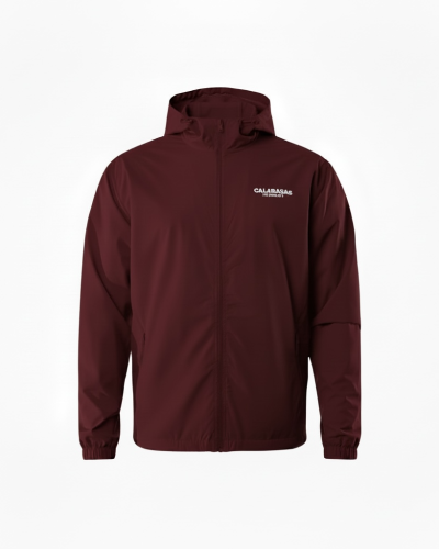Burgundy Red Drift Windbreaker
