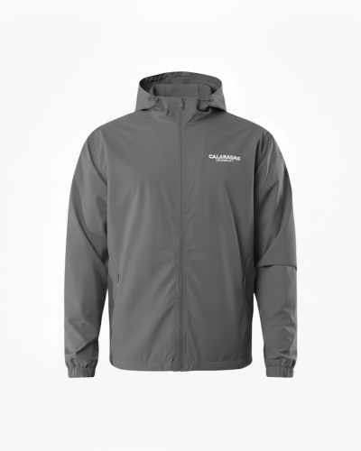 Grey Drift Windbreaker