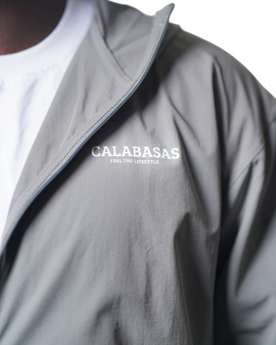 Grey Drift Windbreaker