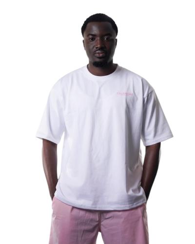 Pink white Tee