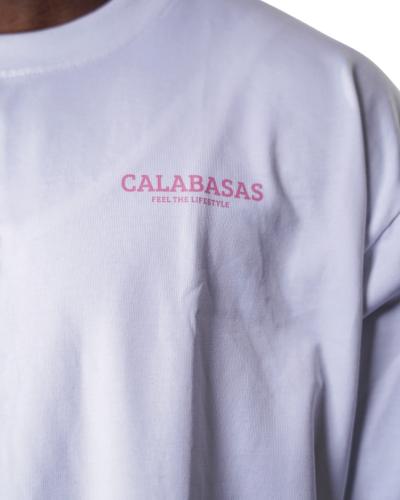 Pink white Tee